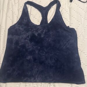 lululemon athletica Navy Tie-Dye Tank Top